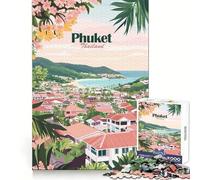 Puzzle de 1000 pièces représentant Un Paysage de Phuket en Thaïlande (50x75cm) Idéal pour Les Adolescents Stimule la mémoire,favorise Le Calme et Offre Un Cadeau Parfait