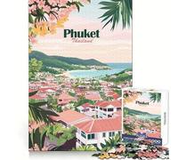 Puzzle de 1000 pièces représentant Un Paysage de Phuket en Thaïlande,idéal pour Adultes et Adolescents,pour Un Bien-être cérébral Optimal et des Moments de détente (38x52cm)