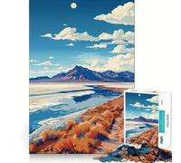 Puzzle de 1000 pièces représentant Un Paysage de salines pour Adultes, Jouet Amusant et décontracté, décoration Murale aux Bords Lisses (38x52cm)