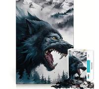 Puzzle de 1000 pièces représentant Un Paysage de Wolf Mountain,découpé au Laser avec Une qualité supérieure,pour Un Moment de Calme et d'exercice Mental à la Maison (50x75cm)