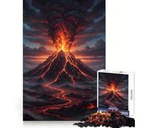Puzzle de 1000 pièces représentant Un Paysage d'éruption volcanique, idéal pour Les Adolescents se concentrer, se détendre et s'amuser Un Cadeau Parfait ! (38x26cm)