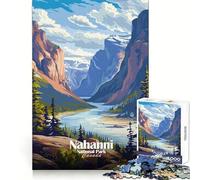 Puzzle de 1000 pièces représentant Un Paysage du Parc National Nahanni au Canada,idéal pour Les Adolescents pour développer sa logique,s'évader dans Un Cadre Serein et Profiter de Bords Nets