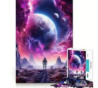 Puzzle de 1000 pièces représentant Un Paysage Extraterrestre Lunaire, idéal pour Les Adolescents Jeu de logique et de réflexion, Relaxant et Amusant, Bords Lisses, Cadeau d'anniversaire 38x52cm