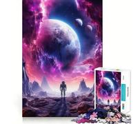 Puzzle de 1000 pièces représentant Un Paysage Extraterrestre Lunaire, idéal pour Les Adolescents Jeu de logique Pure, Silencieux et aux Lignes épurées Décoration Murale 50x75cm