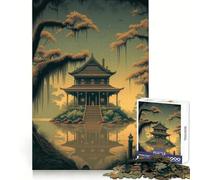Puzzle de 1000 pièces représentant Un Paysage Japonais Ancien idéal pour Les Adolescents développant Leur Esprit d'analyse et Leur capacité à se détendre Pendant Les Moments de Calme Un