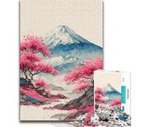 Puzzle de 1000 pièces représentant Un Paysage Japonais, idéal pour Les Adultes, idéal pour Une activité familiale stimulante, à Faire soi-même, pour décorer Un Mur, 38x26cm