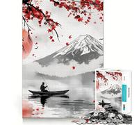 Puzzle de 1000 pièces représentant Un Paysage Japonais Serein, idéal pour Les Adolescents Jeu de logique mentale, évasion apaisante, Objet de Collection aux Bords Fins (38x52cm)