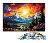 Puzzle de 1000 pièces représentant Un Paysage Magnifique et Merveilleux idéal pour Les Adultes et Les Adolescents de 14 Ans et Plus (38 x 26 cm)