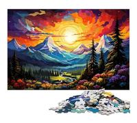 Puzzle de 1000 pièces représentant Un Paysage Magnifique et Merveilleux idéal pour Les Adultes et Les Adolescents de 14 Ans et Plus (75 x 50 cm)