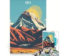 Puzzle de 1000 pièces représentant Un Paysage montagneux du Tibet Jeu de réflexion décoration intérieure avec des pièces de Formes aléatoires Parfaitement emboîtables 38x52cm