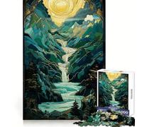 Puzzle de 1000 pièces représentant Un Paysage Mythique surréaliste, idéal pour Les Adolescents Développe la mémoire, Offre Un Divertissement Calme et précis, et constitue Un Cadeau Artistique 38x26cm