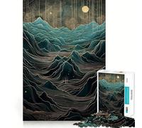Puzzle de 1000 pièces représentant Un Paysage Mythique surréaliste, idéal pour Les Adolescents Jeu de logique, Passe-Temps à la Maison, découpe précise, Cadeau de fête 50x75cm