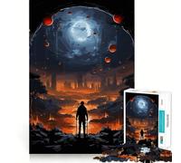 Puzzle de 1000 pièces représentant Un Paysage Post-apocalyptique, Jeu cognitif pour Adultes, à Assembler Ensemble pour créer Une Image Amusante (50x75cm)
