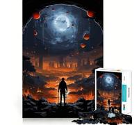 Puzzle de 1000 pièces représentant Un Paysage Post-apocalyptique pour Adultes Cadeau Unique et apaisant (38x26cm)
