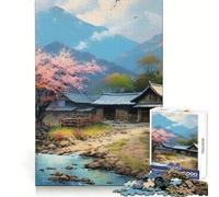 Puzzle de 1000 pièces représentant Un Paysage Rural Japonais, idéal pour Adultes développement de la mémoire, apaisement de l'esprit, Assemblage créatif, Cadeau Original (38x26cm)