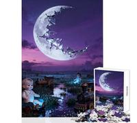 Puzzle de 1000 pièces représentant Un Paysage surréaliste avec des poupées et des Trains Décoration intérieure Jouet Jeu éducatif avec Poster et fiche de Questions Assortis 50x75cm