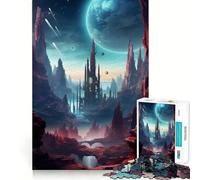 Puzzle de 1000 pièces représentant Un Paysage surréaliste, idéal pour Les Adolescents Stimule la mémoire, Passe-Temps, Bords Nets, Joli Cadeau 50x75cm