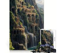 Puzzle de 1000 pièces représentant Un Paysage Urbain avec Cascade Arches et Architecture idéal pour Les Adolescents activité Physique et de Loisirs Assemblage sans Couture Cadeau d'anniversaire