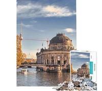 Puzzle de 1000 pièces représentant un paysage urbain de Berlin avec une rivière idéal pour les adolescents et les adultes Jeu de détente assemblage de motifs cadeau unique pour un anniversaire ou Noël