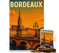 Puzzle de 1000 pièces représentant Un Paysage Urbain de Bordeaux, idéal pour Les Adolescents Activité relaxante et stimulante, Bords de qualité supérieure, Cadeau de Noël Chic (38x52cm)