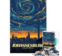 Puzzle de 1000 pièces représentant Un Paysage Urbain de Johannesburg en Afrique du Sud pour Adolescents et Adultes Jeu Anti-Stress idéal pour Une décoratione et des activités ludiques à la Maison