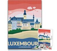 Puzzle de 1000 pièces représentant Un Paysage Urbain du Luxembourg,idéal pour Les Adolescents Jeu éducatif favorisant Le développement des compétences Cadeau Parfait pour Les Occasions spéciales