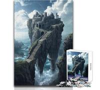 Puzzle de 1000 pièces représentant Un Paysage Urbain Flottant,idéal pour Les Adolescents Jeu éducatif favorisant Le développement des compétences Cadeau Parfait pour Les Occasions spéciales 38x26cm