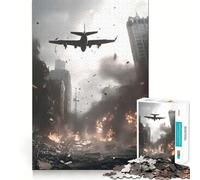 Puzzle de 1000 pièces représentant Un Paysage Urbain Post-apocalyptique, idéal pour Les Adolescents Un Jeu de réflexion apaisant et Stimulant, Une Excellente idée Cadeau de Noël (50x75cm)