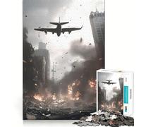 Puzzle de 1000 pièces représentant Un Paysage Urbain Post-apocalyptique pour Adultes (38x52cm) Jouet de réflexion Décoration intérieure pour Les fêtes de Fin d'année