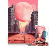 Puzzle de 1000 pièces représentant Un Paysage Urbain Post-apocalyptique pour Adultes (38x52cm) Smart Reason Toy Home Enjoy Sharp Edge Santa Wish Item