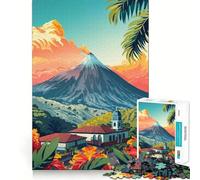 Puzzle de 1000 pièces représentant Un Paysage volcanique en Équateur,idéal pour Les Adolescents Activité de Groupe relaxante et Amusante en intérieur,avec Un Assemblage Facile et sans Couture