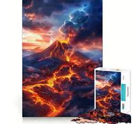 Puzzle de 1000 pièces représentant Un Paysage volcanique, idéal pour Les Adolescents Un Jouet Intelligent et Amusant, à Collectionner et à découper avec précision (50x75cm)