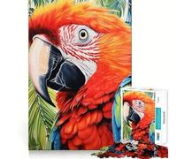 Puzzle de 1000 pièces représentant Un Perroquet en Gros Plan, idéal pour Adultes Jeu de logique Solide, apaisant et aux Bords Nets Cadeau Artistique (38x26cm)