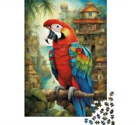 Puzzle de 1000 pièces représentant Un Perroquet - Illustration Animale - Jeu éducatif pour Adultes - Coffret de Puzzles pour Toute la Famille - 1000 pièces (75 x 50 cm)