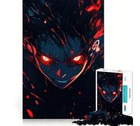 Puzzle de 1000 pièces représentant Un Personnage d'anime aux Yeux Rouges,idéal pour Adultes Jeu de mémoire,Assemblage précis sans espaces,activité apaisante pour se détendre (38x26cm)