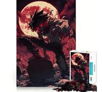 Puzzle de 1000 pièces représentant Un Personnage d'anime dans Un cimetière,idéal pour Les Adolescents Jeu Stimulant Le Cerveau,Assemblage précis sans espaces,activité relaxante en Groupe 50x75cm
