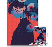 Puzzle de 1000 pièces représentant Un Personnage d'anime étrange avec Un Groupe d'yeux Idéal pour Adultes Activité ludique et Cognitive, Cadeau Parfait pour des Surprises agréables Dimensions:38x52cm
