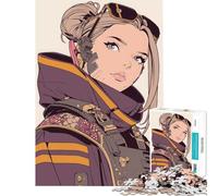 Puzzle de 1000 pièces représentant Un Personnage féminin Cyberpunk Un Jeu addictif pour cultiver la Patience se détendre développer Son Analyse et sa logique Un Cadeau Artistique (38x26cm)