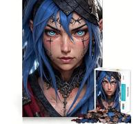 Puzzle de 1000 pièces représentant Un Personnage féminin d'anime Jeu de Construction Assemblage sûr et précis Jouet d'intérieur pour Les fêtes (38x52cm)