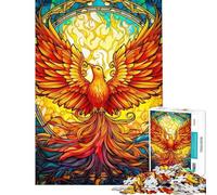 Puzzle de 1000 pièces représentant Un phénix Abstrait et coloré idéal pour Les Adolescents pour des Moments de Partage en Famille Un Cadeau Unique pour Un Anniversaire ou Noël (38x52cm)