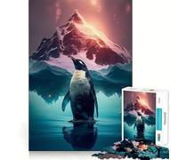 Puzzle de 1000 pièces représentant Un Pingouin en Antarctique, idéal pour Adultes et Adolescents Un Casse-tête Relaxant et Anti-Stress, Un Cadeau Original (38x52cm)
