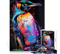 Puzzle de 1000 pièces représentant Un Pingouin, idéal pour Adultes et Adolescents Un Jeu de réflexion Anti-Stress et Un Cadeau Original (38x26cm)