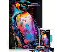 Puzzle de 1000 pièces représentant Un Pingouin, idéal pour Adultes et Adolescents Un Jeu de réflexion Anti-Stress et Un Cadeau Original (38x26cm)