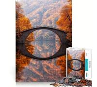Puzzle de 1000 pièces représentant Un Pont en Arche de Pierre, idéal pour Les Adolescents Jeu Stimulant la logique et apaisant Objet de Collection Haut de Gamme avec Bords travaillés 38x52cm