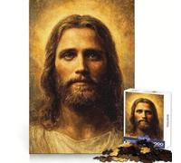 Puzzle de 1000 pièces représentant Un Portrait Antique de Jésus-Christ, idéal pour Les Adolescents, pour développer Leur réflexion et se détendre, avec des Bords Nets Cadeau de Noël (50x75cm)