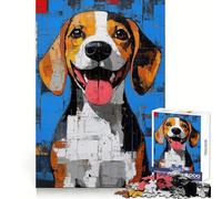Puzzle de 1000 pièces représentant Un Portrait de Beagle, idéal pour Adultes Pratique de la logique, détente et Bords Nets Un Cadeau Symbolique (50x75cm)