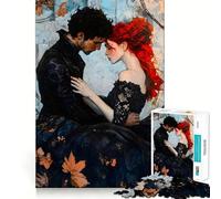 Puzzle de 1000 pièces représentant Un Portrait de Couple Romantique pour Adultes Renforce la mémoire, soulage Le Stress, qualité supérieure, Surprise d'anniversaire (38x52cm)