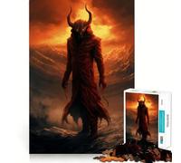 Puzzle de 1000 pièces représentant Un Portrait de Diable mystérieux, idéal pour Les Adolescents développez Votre mémoire, apprenez à Vous détendre et offrez-Vous Un Cadeau Unique (50x75cm)