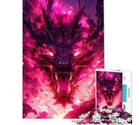 Puzzle de 1000 pièces représentant Un Portrait de Dragon épique activités ludiques à Faire à la Maison décoration Artistique Jeu éducatif Convient aux Personnes de 14 Ans et Plus (38x26cm)