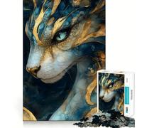 Puzzle de 1000 pièces représentant Un Portrait de Dragon Mystique, idéal pour Les Adolescents Jouet Intelligent et Amusant, à découper avec précision Pièce de Collection (50x75cm)